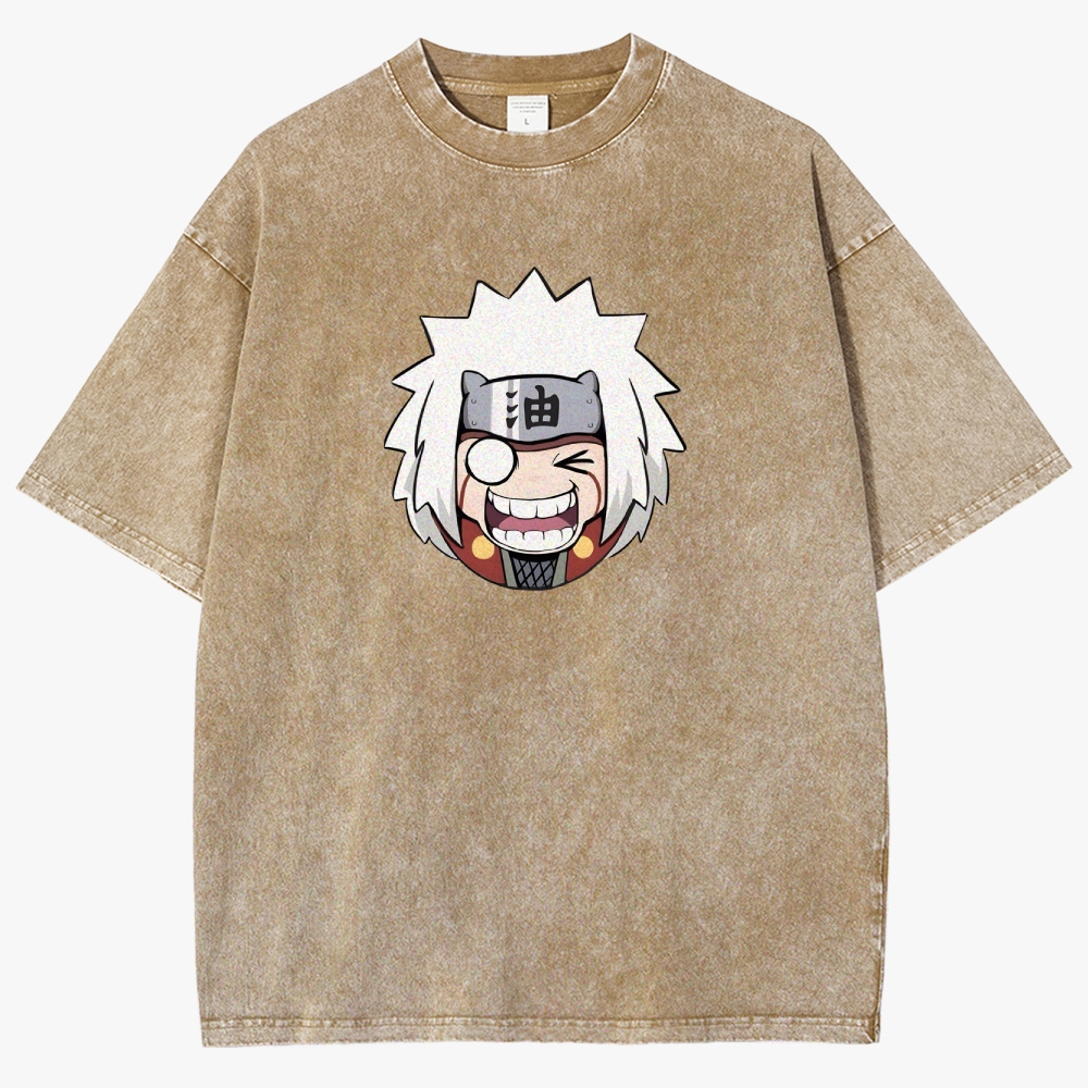 Naruto  JIRAYA Unisex Fit Washed T-Shirt