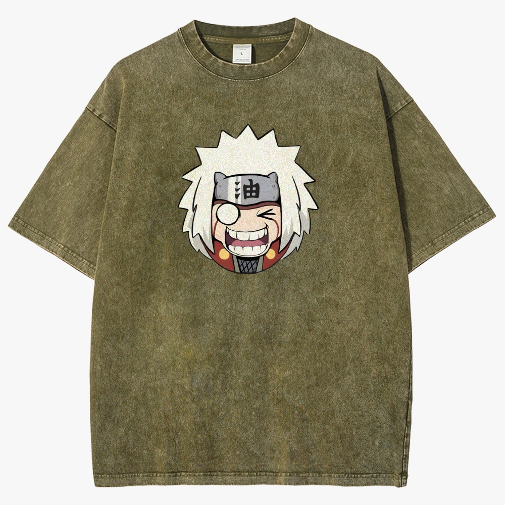 Naruto  JIRAYA Unisex Fit Washed T-Shirt