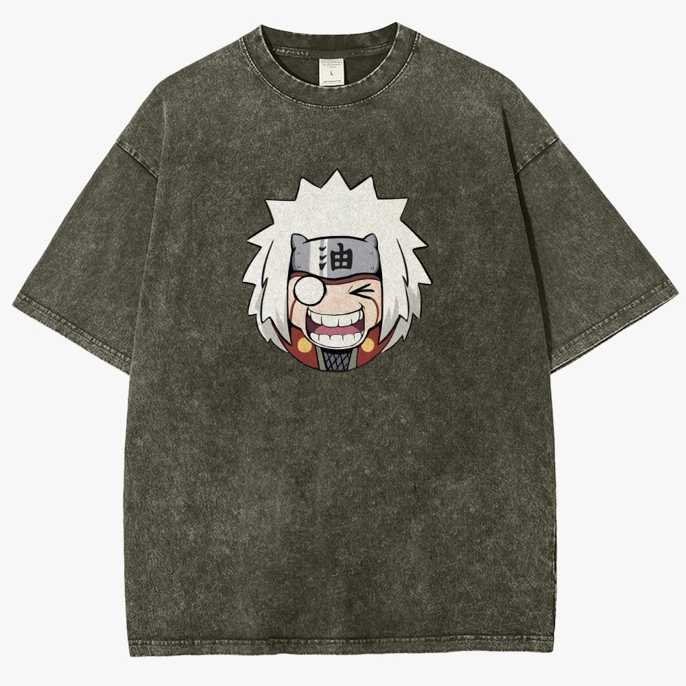 Naruto  JIRAYA Unisex Fit Washed T-Shirt