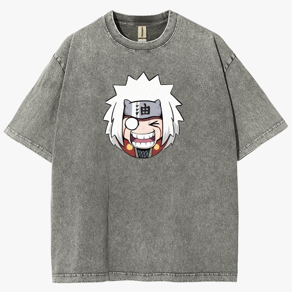 Naruto  JIRAYA Unisex Fit Washed T-Shirt
