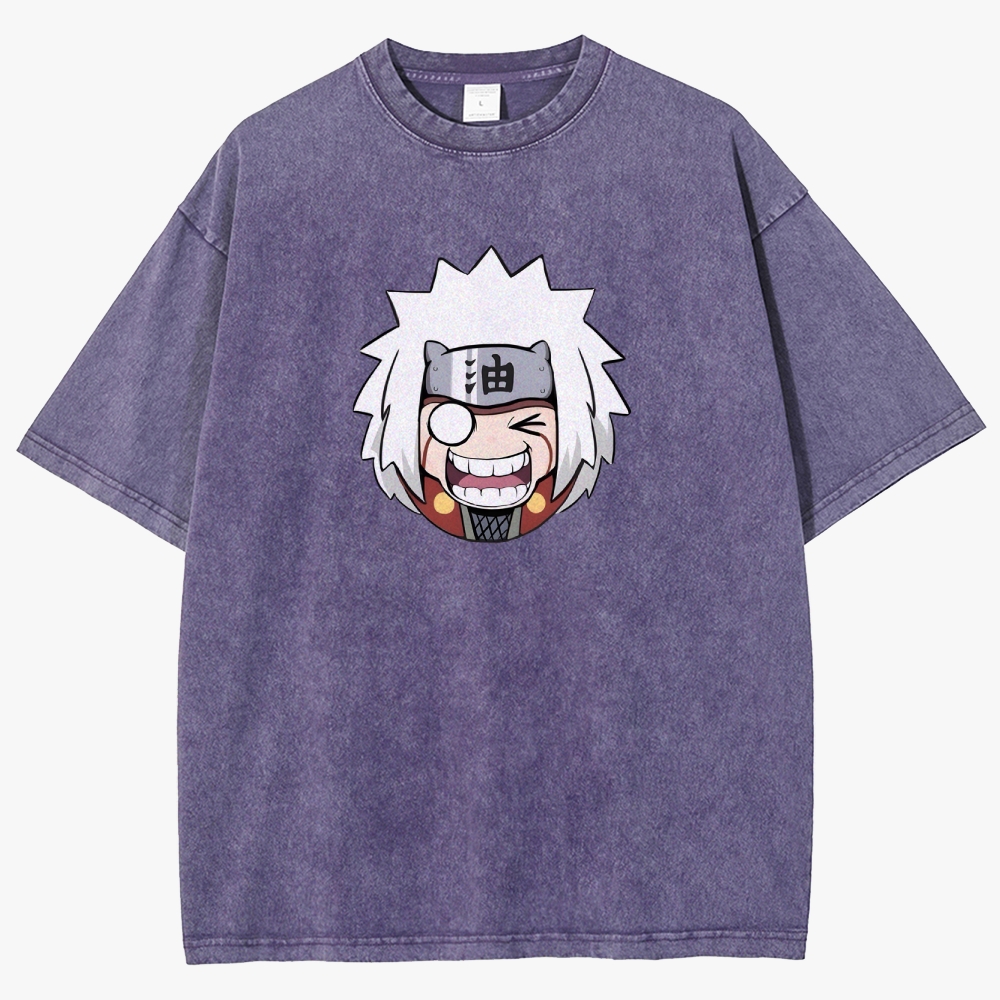 Naruto  JIRAYA Unisex Fit Washed T-Shirt