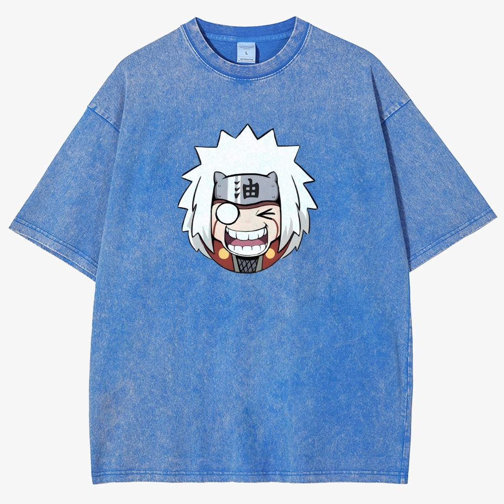 Naruto  JIRAYA Unisex Fit Washed T-Shirt
