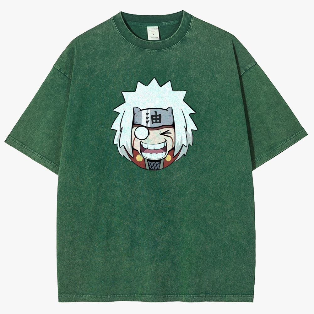 Naruto  JIRAYA Unisex Fit Washed T-Shirt