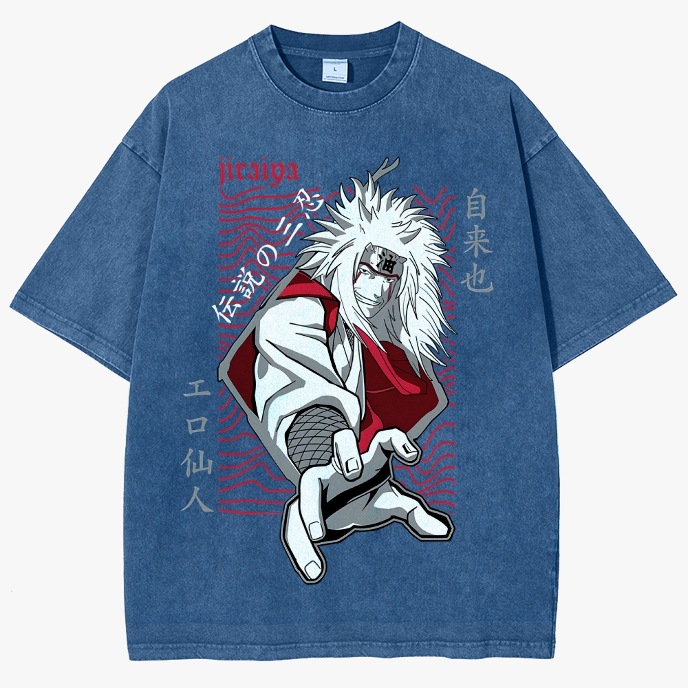 Naruto JIRAYA  Unisex Fit Washed T-Shirt