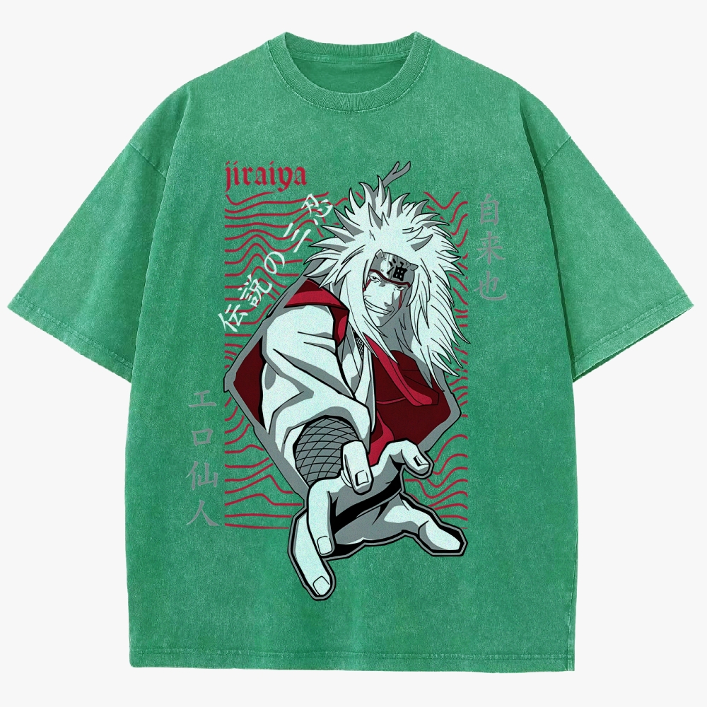 Naruto JIRAYA  Unisex Fit Washed T-Shirt