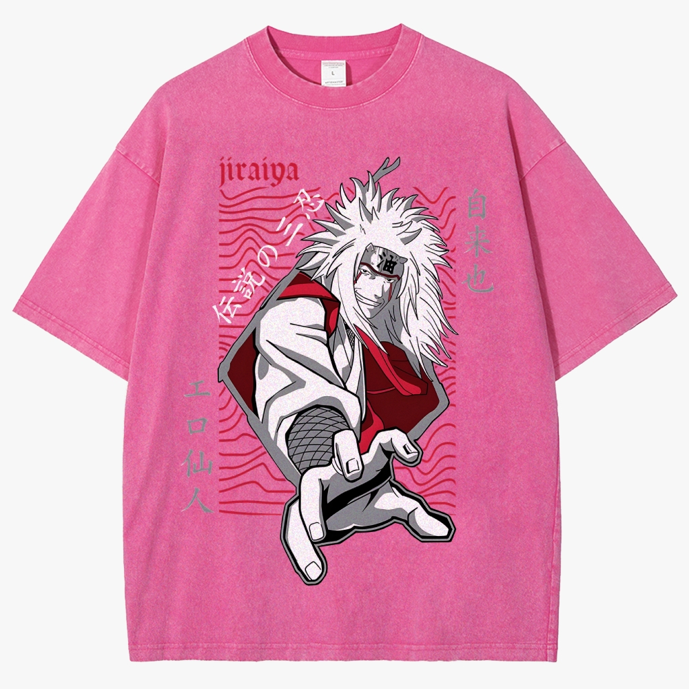 Naruto JIRAYA  Unisex Fit Washed T-Shirt