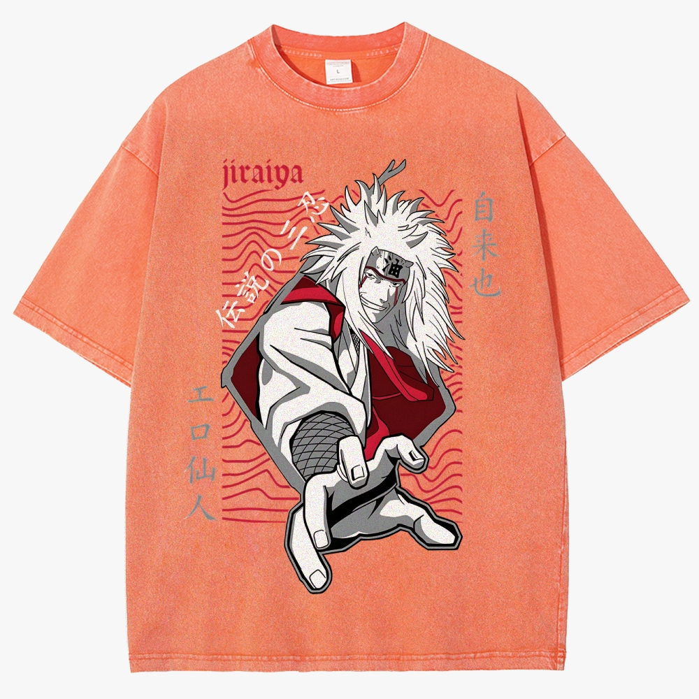 Naruto JIRAYA  Unisex Fit Washed T-Shirt