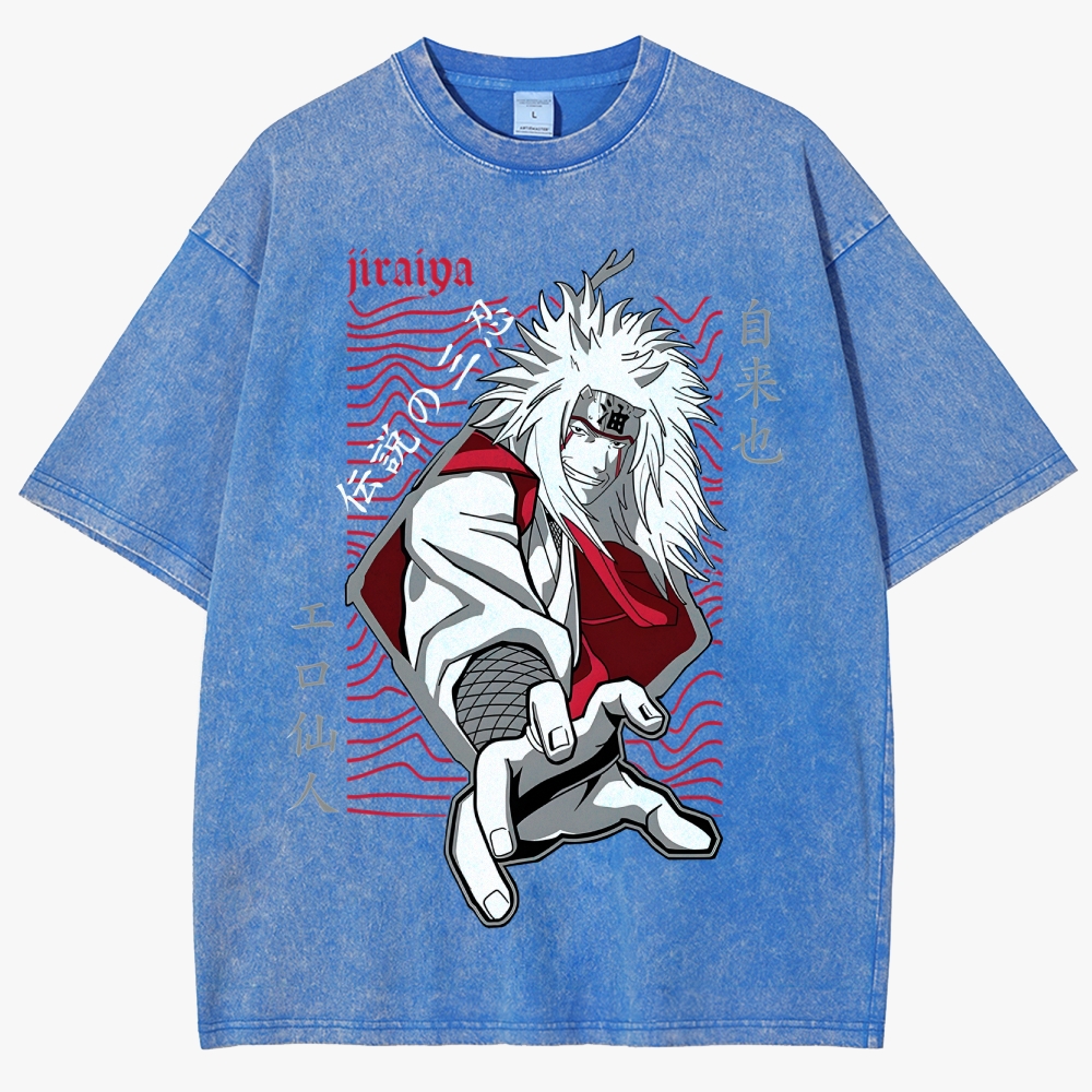 Naruto JIRAYA  Unisex Fit Washed T-Shirt