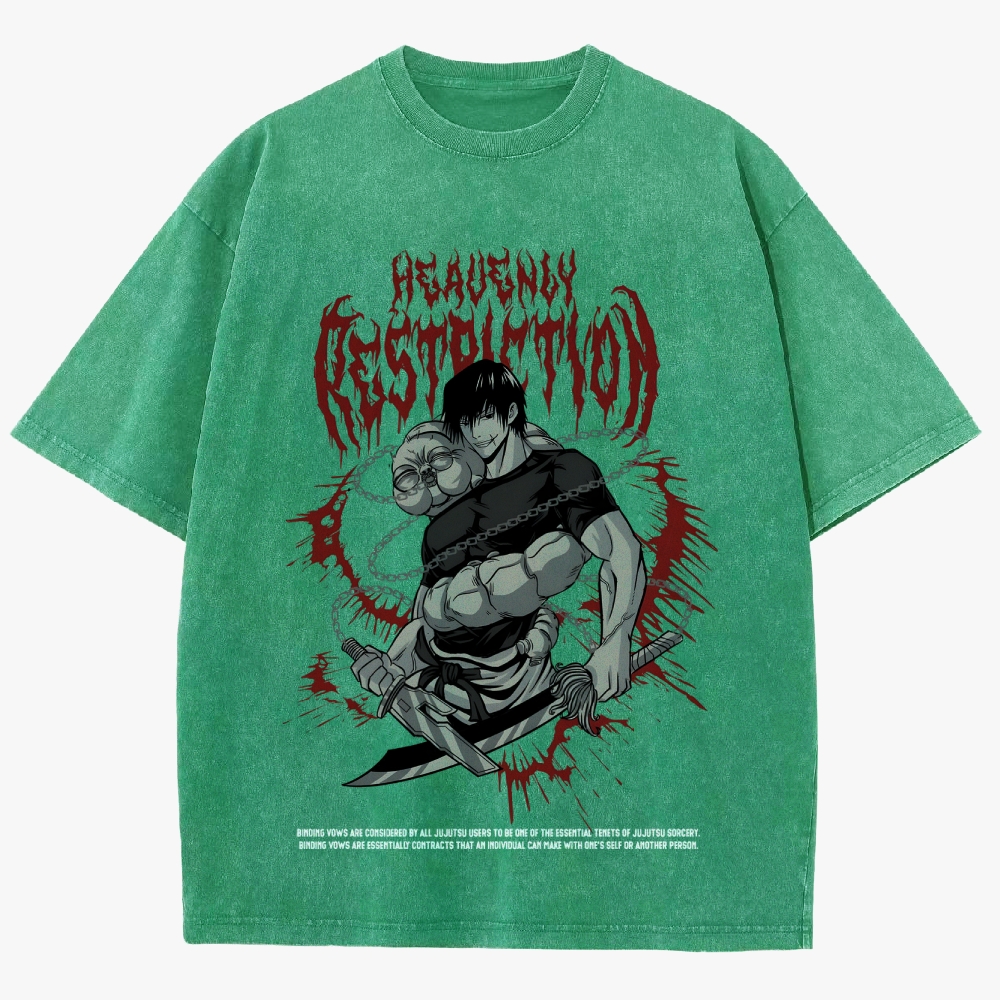 Jujutsu Kaisen Unisex Fit Washed T-Shirt
