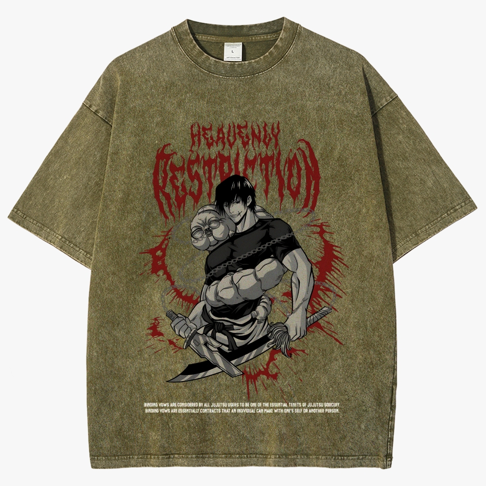 Jujutsu Kaisen Unisex Fit Washed T-Shirt