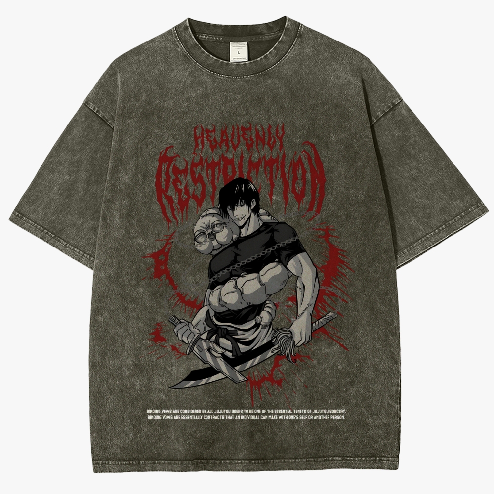 Jujutsu Kaisen Unisex Fit Washed T-Shirt