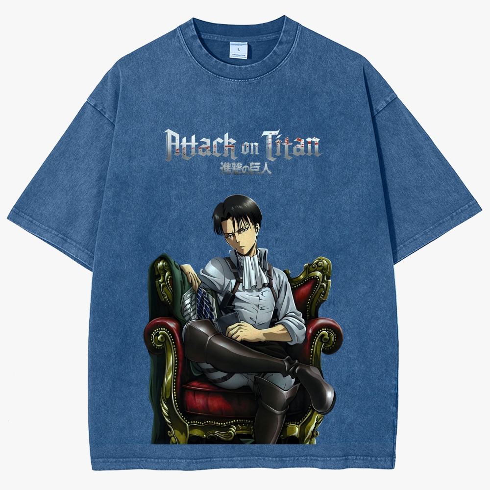 Attack on Titan Unisex Fit Washed T-Shirt 