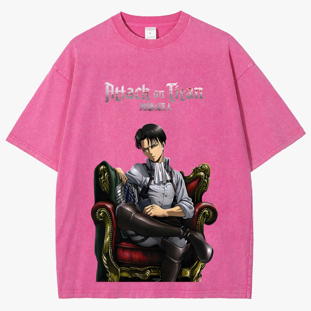 Attack on Titan Unisex Fit Washed T-Shirt 