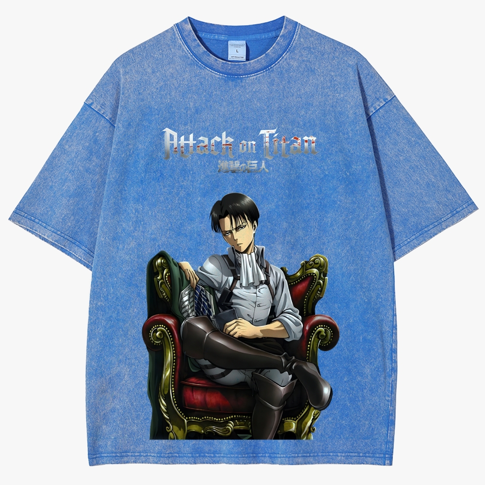 Attack on Titan Unisex Fit Washed T-Shirt 