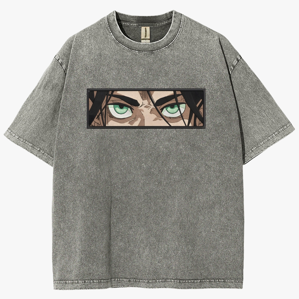 Attack on Titan Unisex Fit Washed T-Shirt 