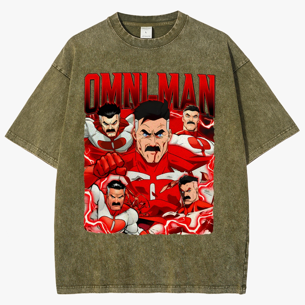 Invincible Unisex Fit Washed T-Shirt 