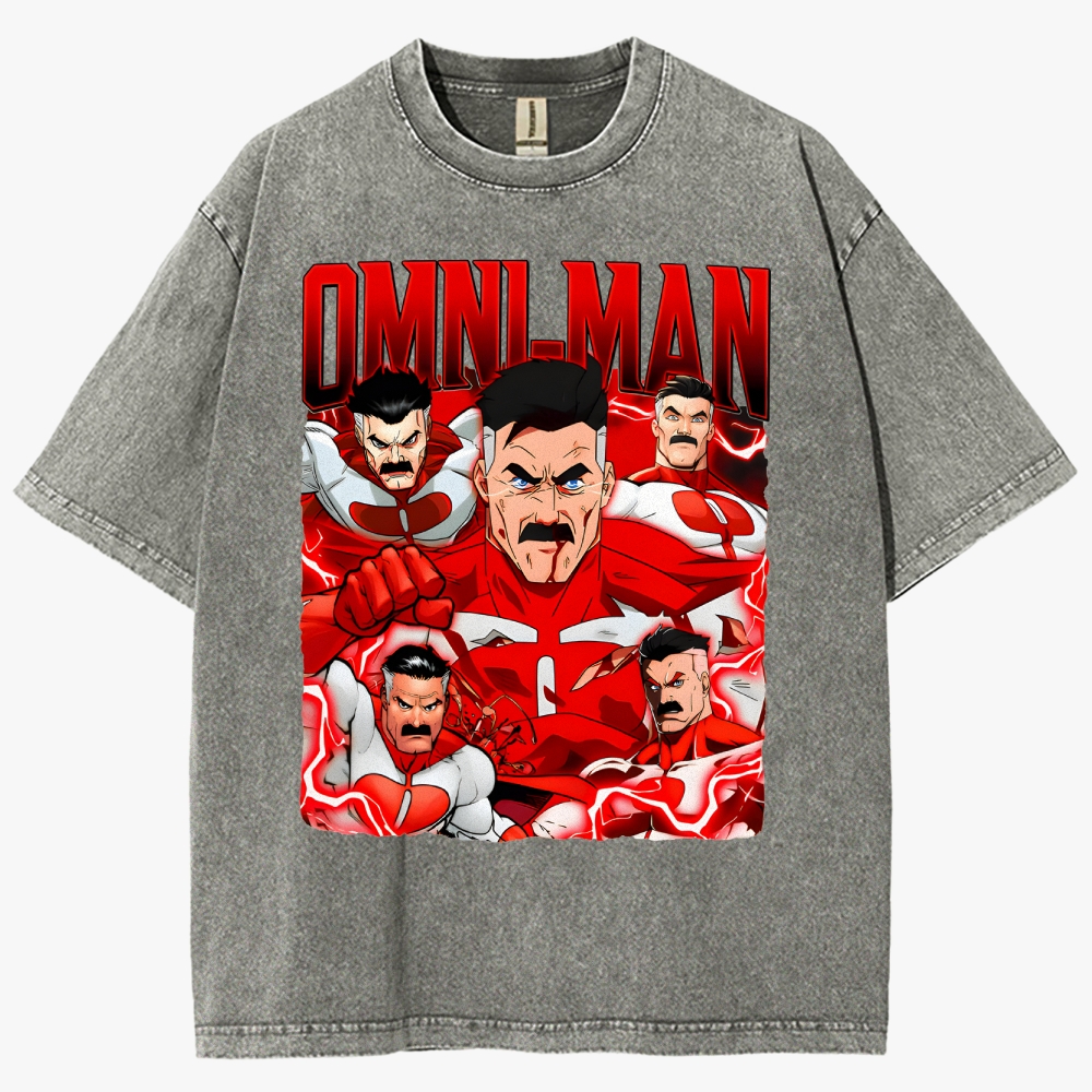 Invincible Unisex Fit Washed T-Shirt 