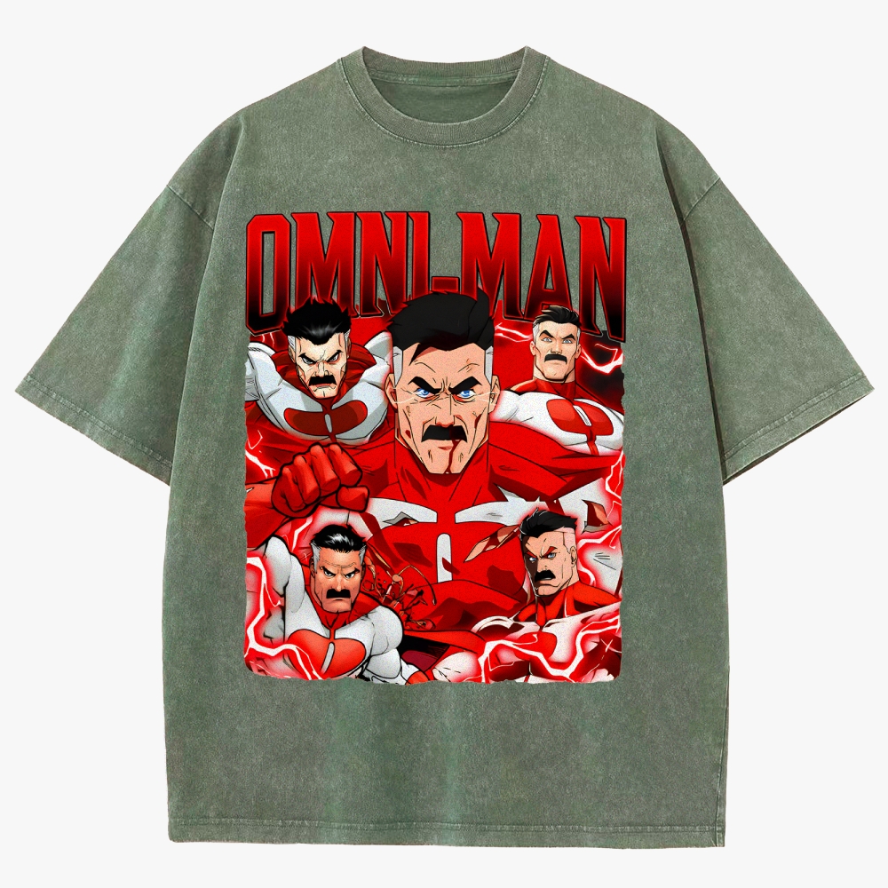 Invincible Unisex Fit Washed T-Shirt 