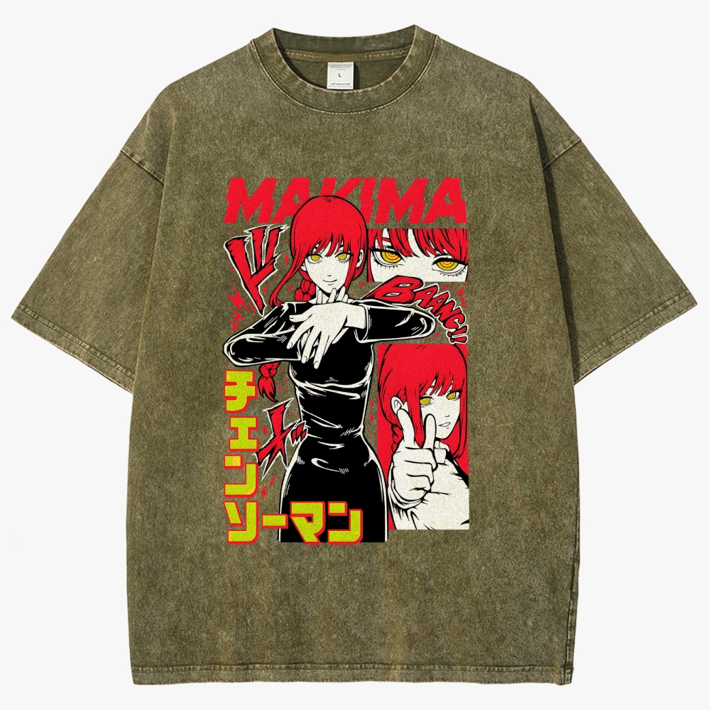 Chainsaw Man Unisex Fit Washed T-Shirt 