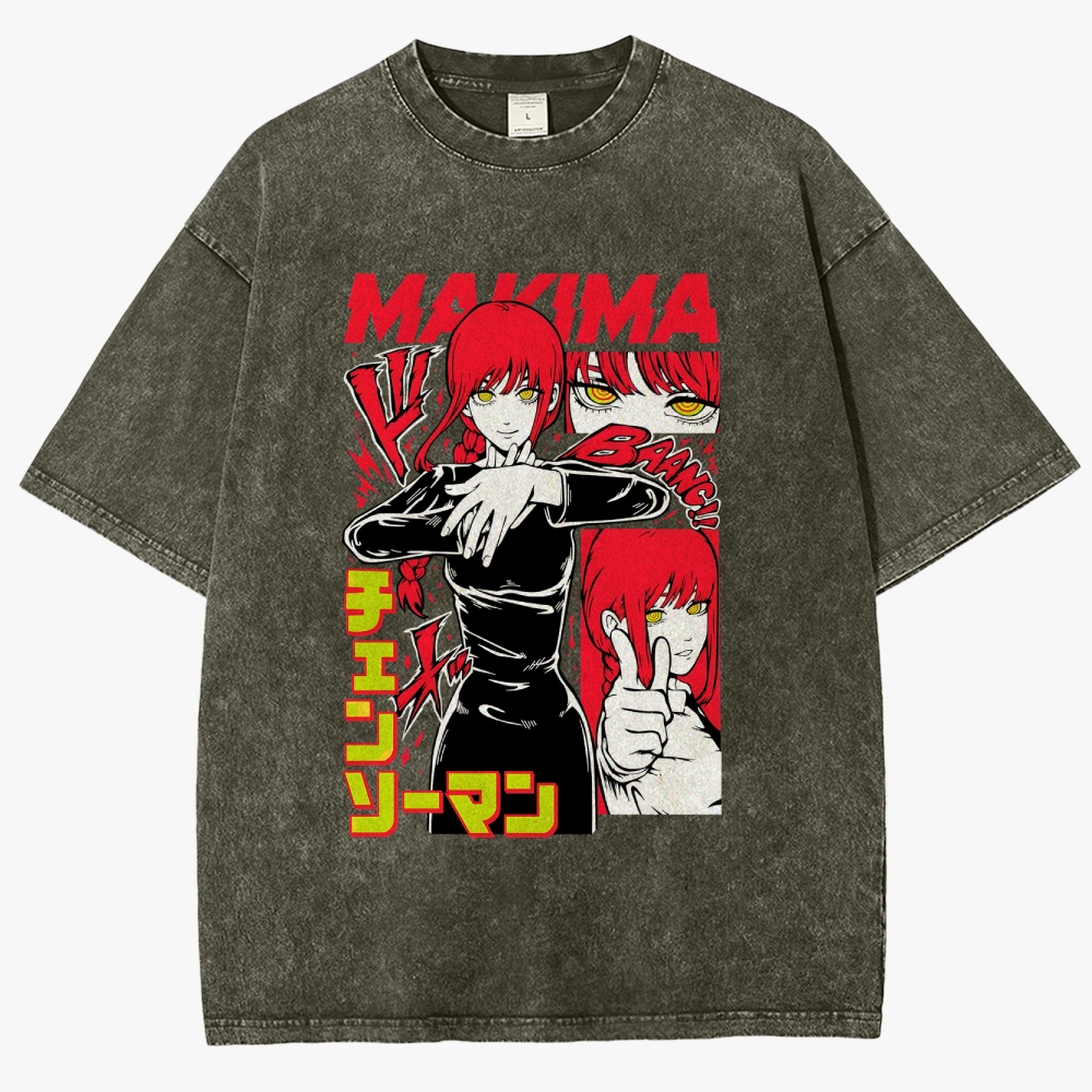 Chainsaw Man Unisex Fit Washed T-Shirt 