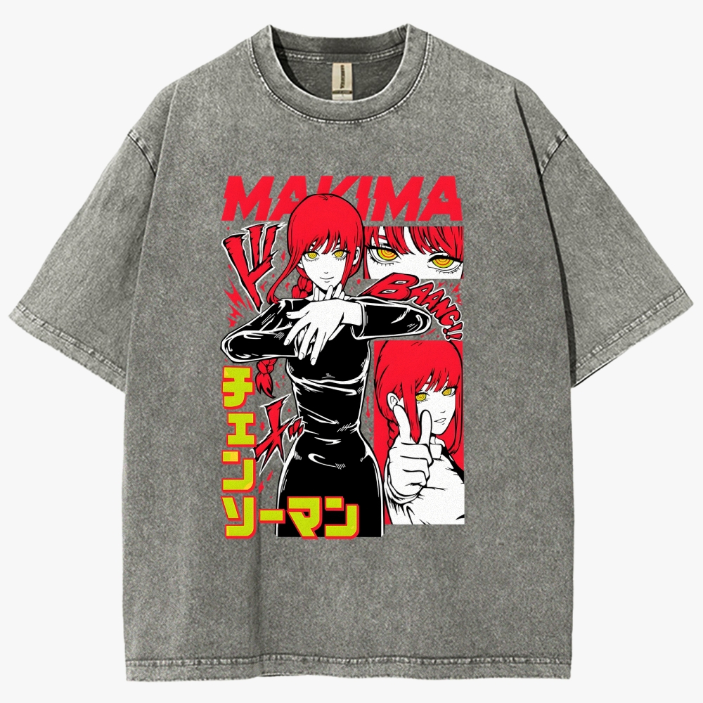 Chainsaw Man Unisex Fit Washed T-Shirt 