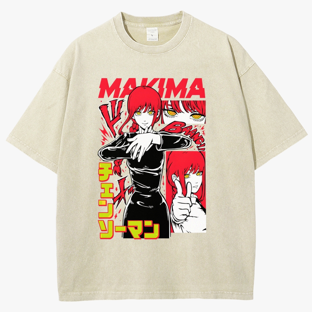 Chainsaw Man Unisex Fit Washed T-Shirt 