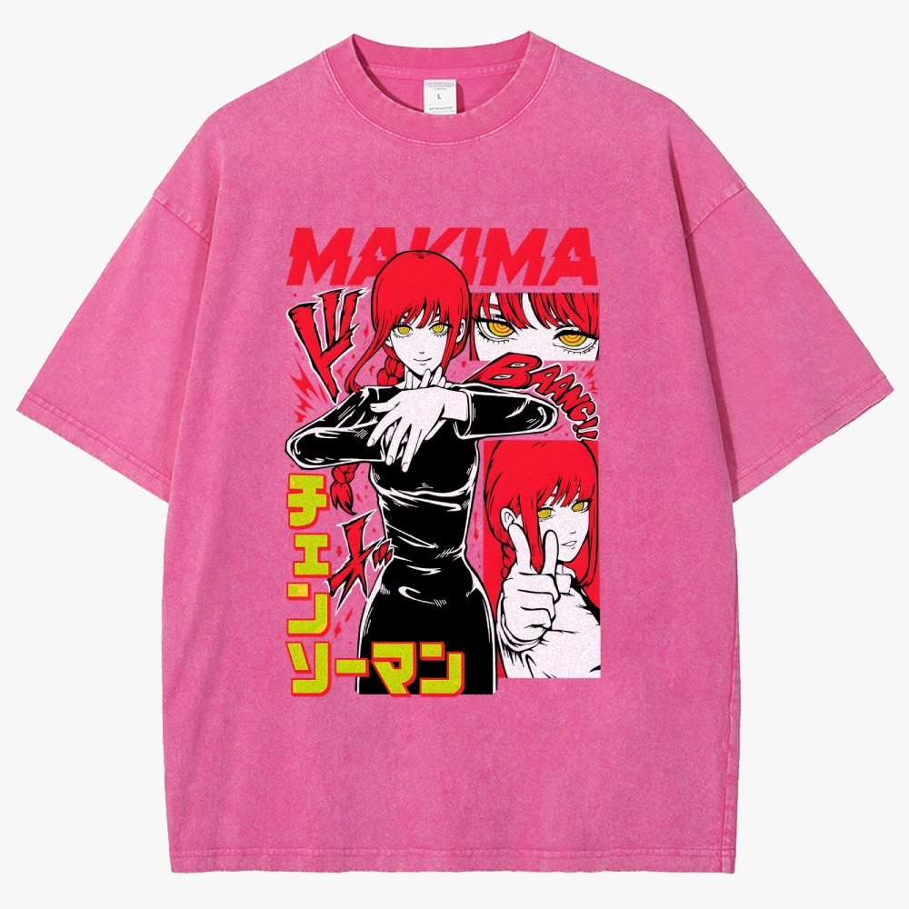 Chainsaw Man Unisex Fit Washed T-Shirt 