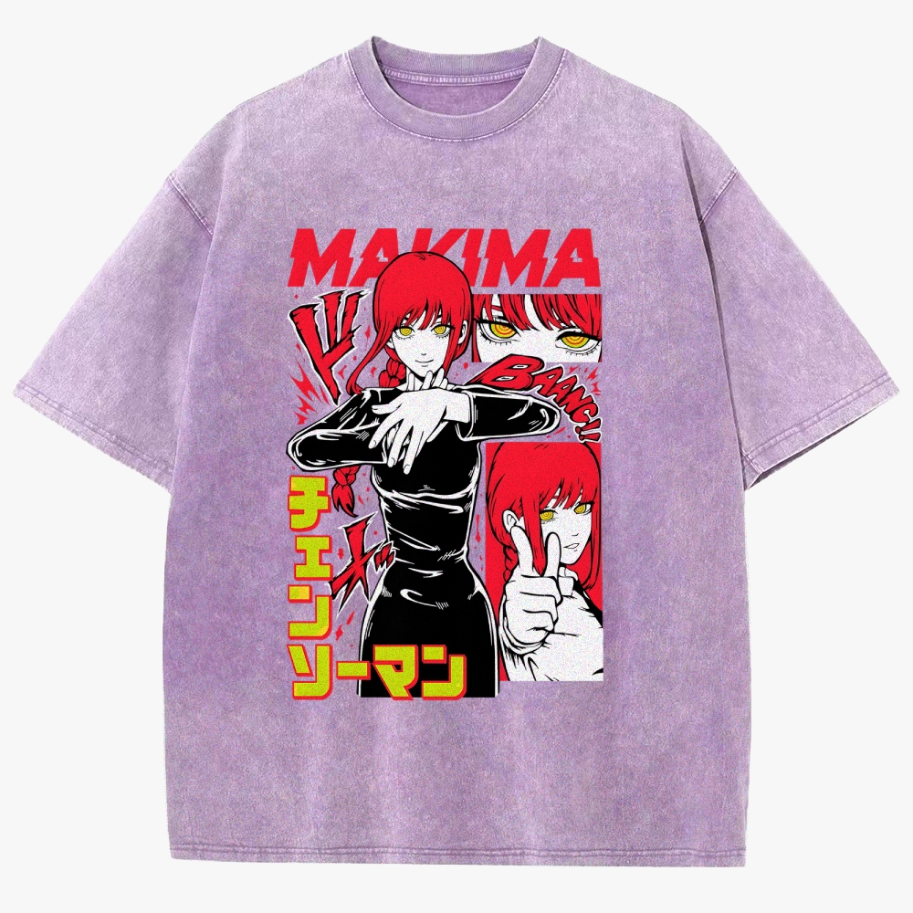 Chainsaw Man Unisex Fit Washed T-Shirt 