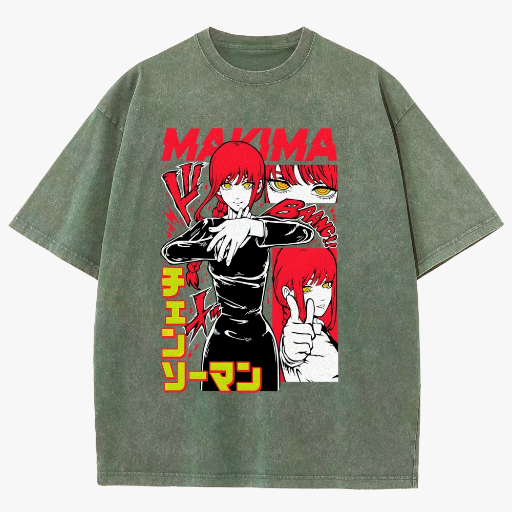 Chainsaw Man Unisex Fit Washed T-Shirt 