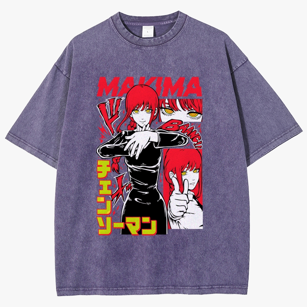 Chainsaw Man Unisex Fit Washed T-Shirt 
