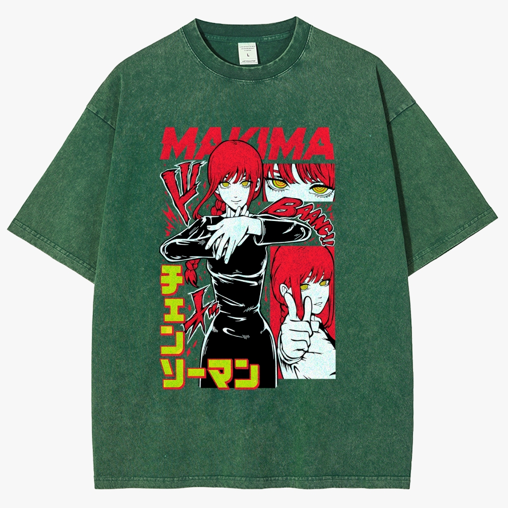 Chainsaw Man Unisex Fit Washed T-Shirt 