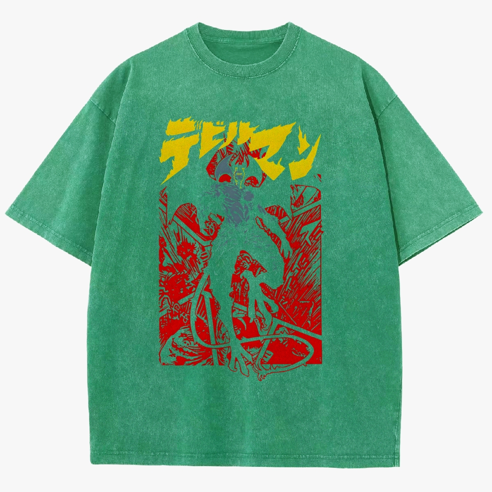 Devilman Unisex Fit Washed T-Shirt