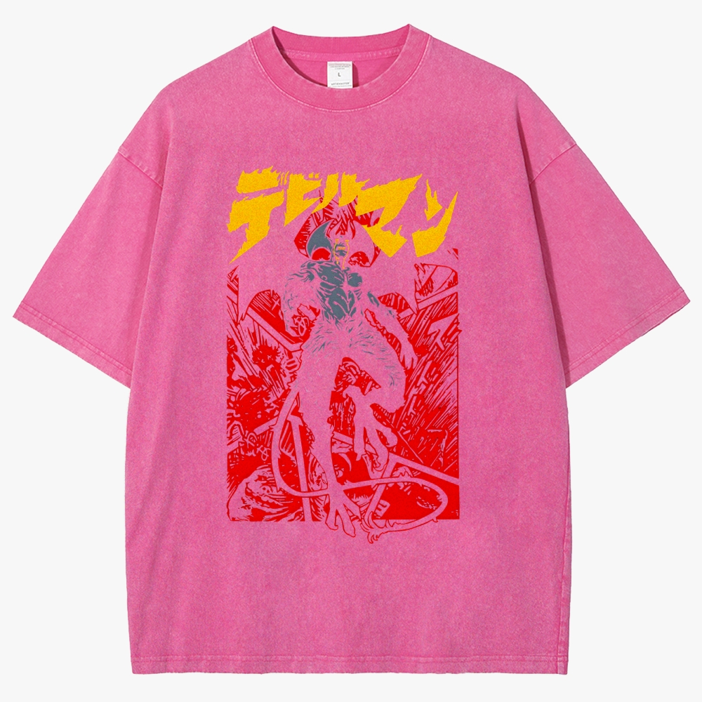 Devilman Unisex Fit Washed T-Shirt