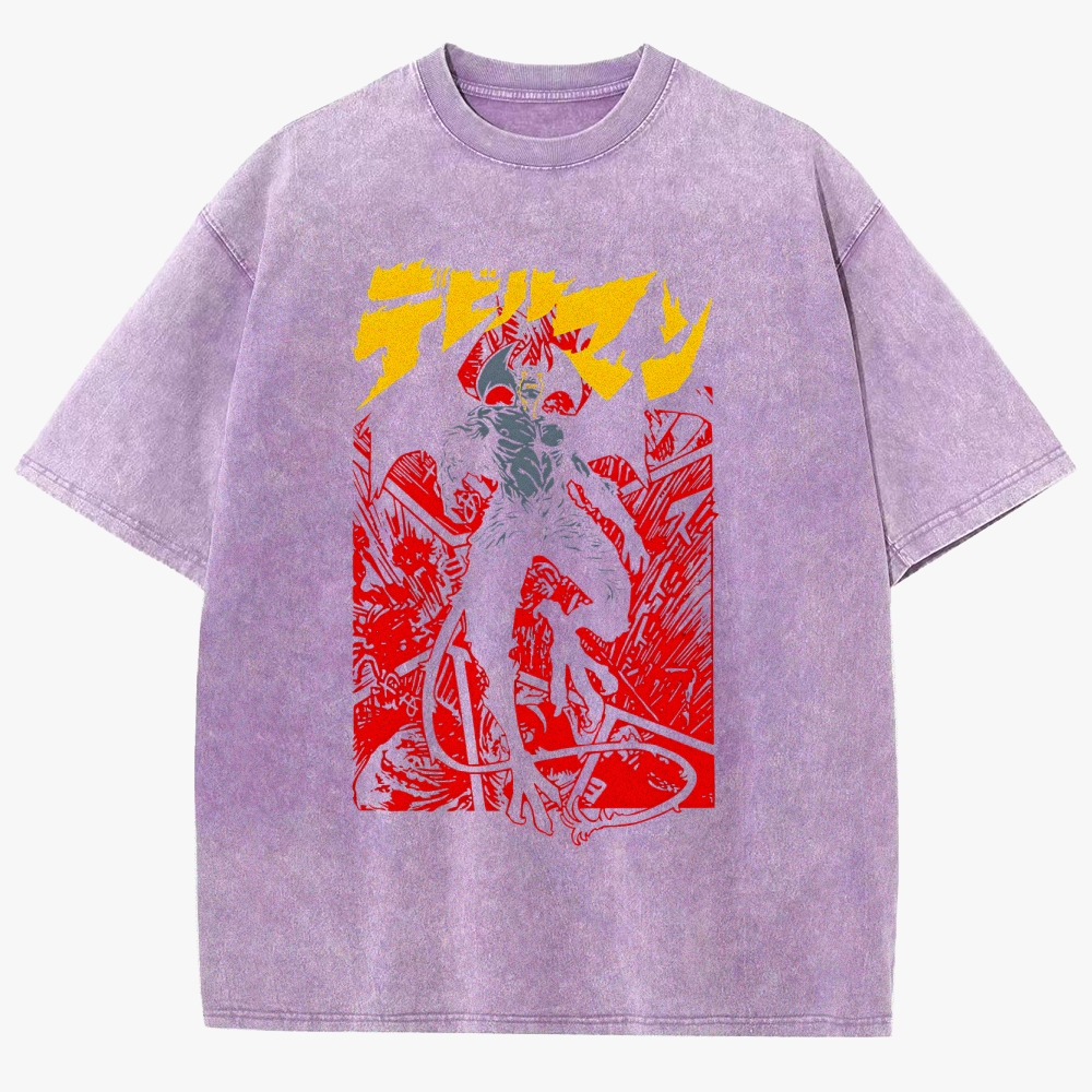 Devilman Unisex Fit Washed T-Shirt