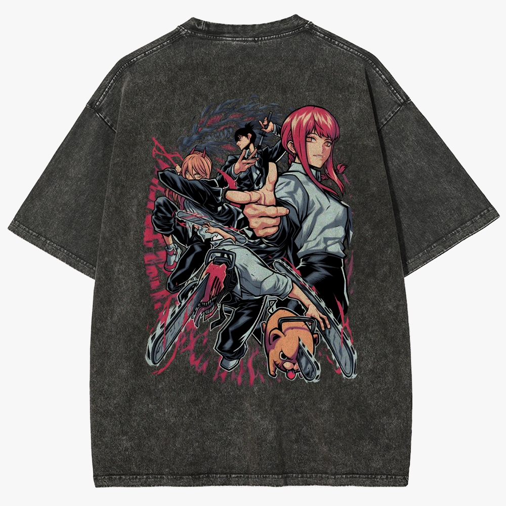 Chainsaw Man Unisex Fit Washed T-Shirt