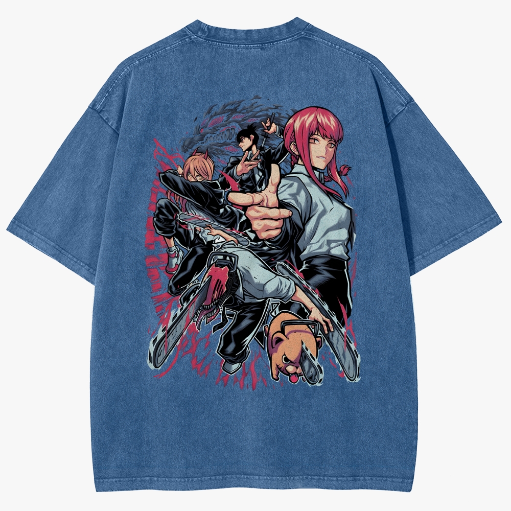 Chainsaw Man Unisex Fit Washed T-Shirt
