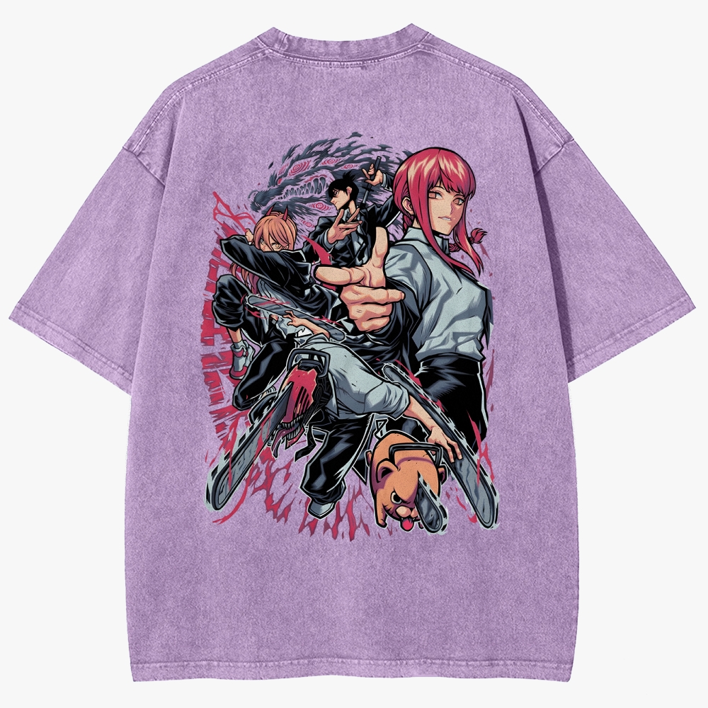 Chainsaw Man Unisex Fit Washed T-Shirt