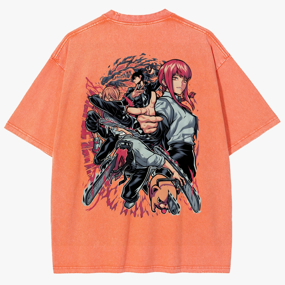 Chainsaw Man Unisex Fit Washed T-Shirt