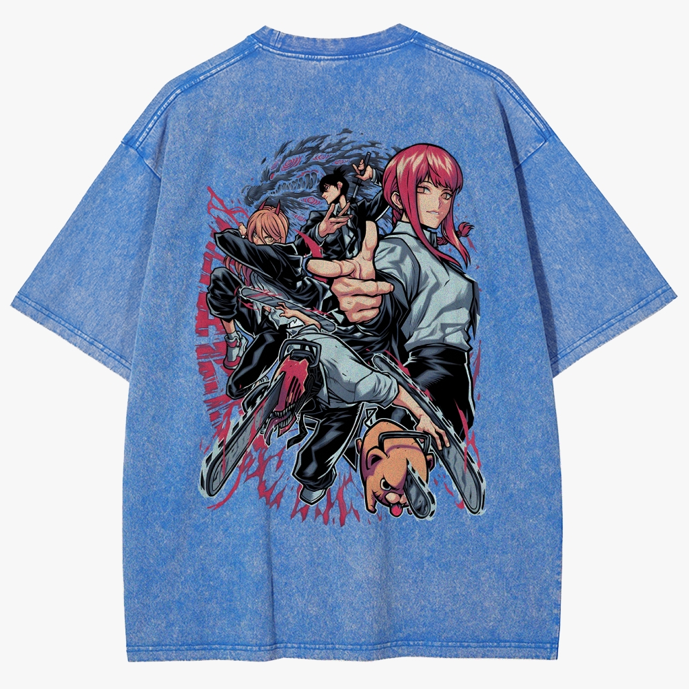 Chainsaw Man Unisex Fit Washed T-Shirt