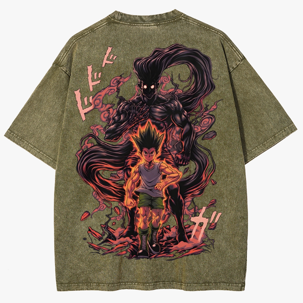 Hunter X Hunter Unisex Fit Washed T-Shirt