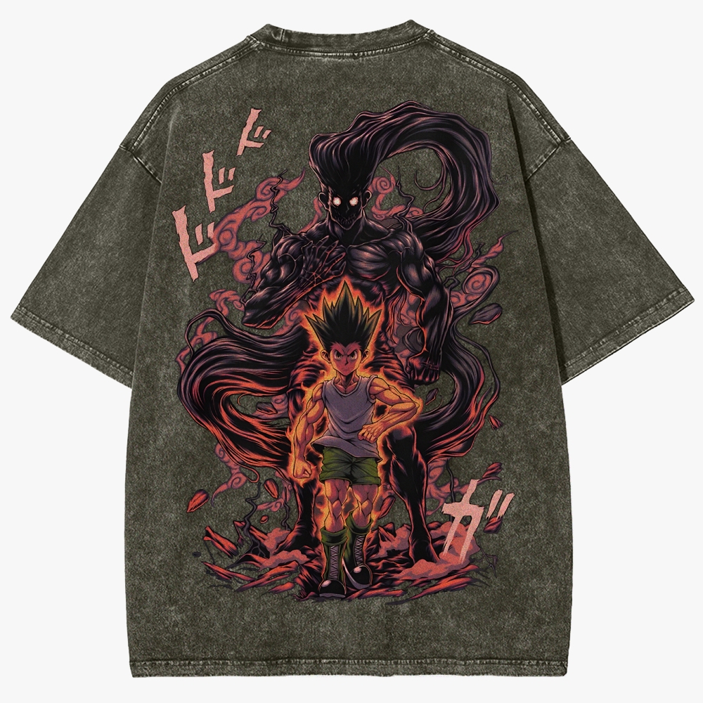 Hunter X Hunter Unisex Fit Washed T-Shirt