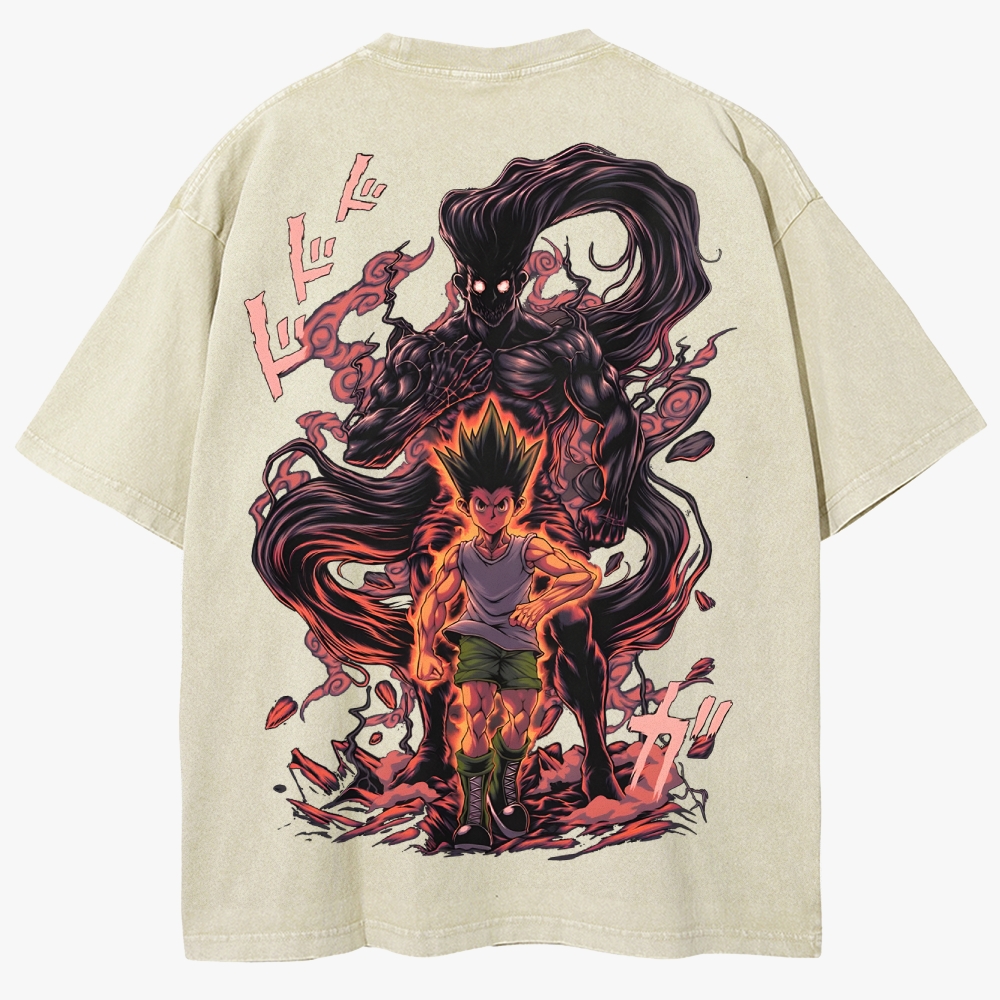 Hunter X Hunter Unisex Fit Washed T-Shirt
