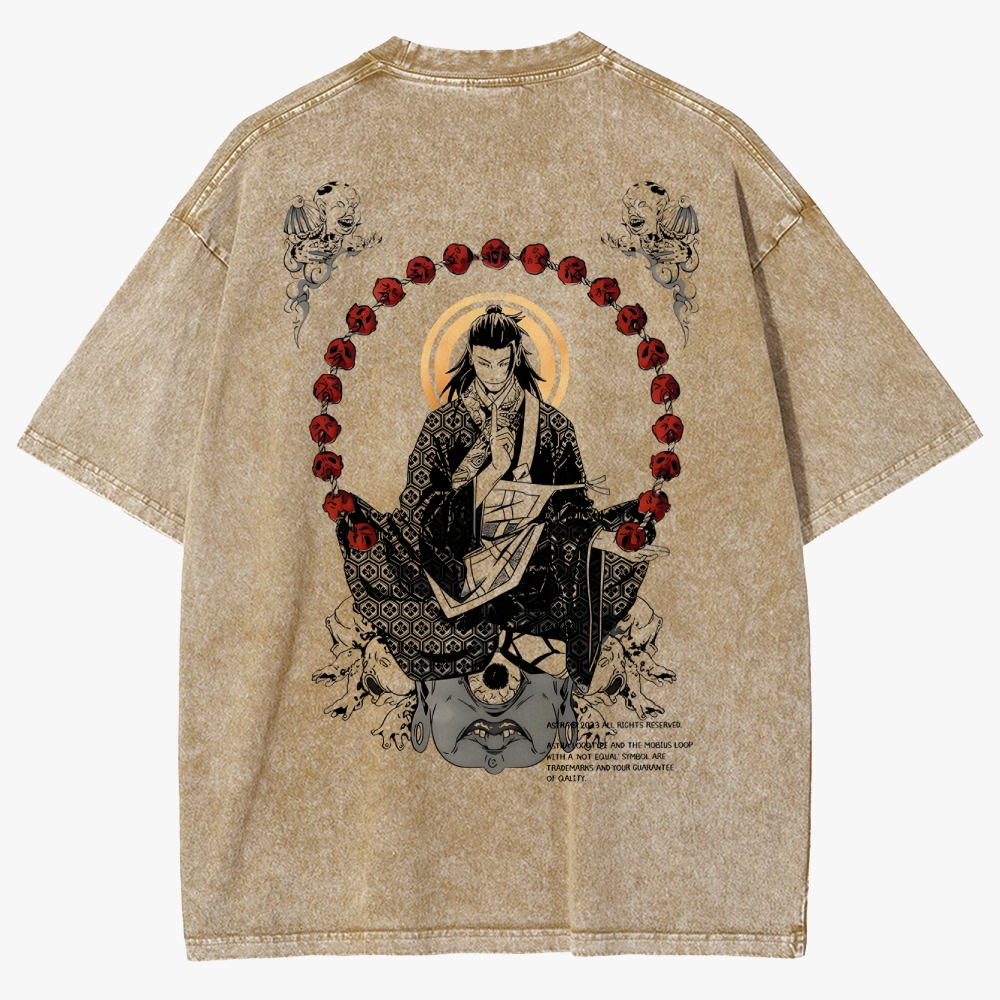 Geto's Cursed Dominion Unisex Fit Washed T-Shirt