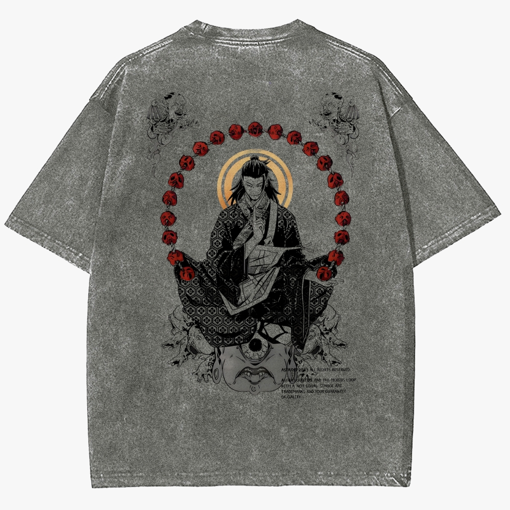 Geto's Cursed Dominion Unisex Fit Washed T-Shirt