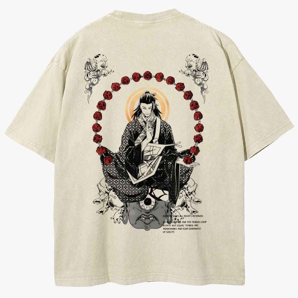 Geto's Cursed Dominion Unisex Fit Washed T-Shirt