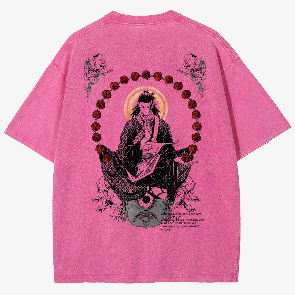 Geto's Cursed Dominion Unisex Fit Washed T-Shirt