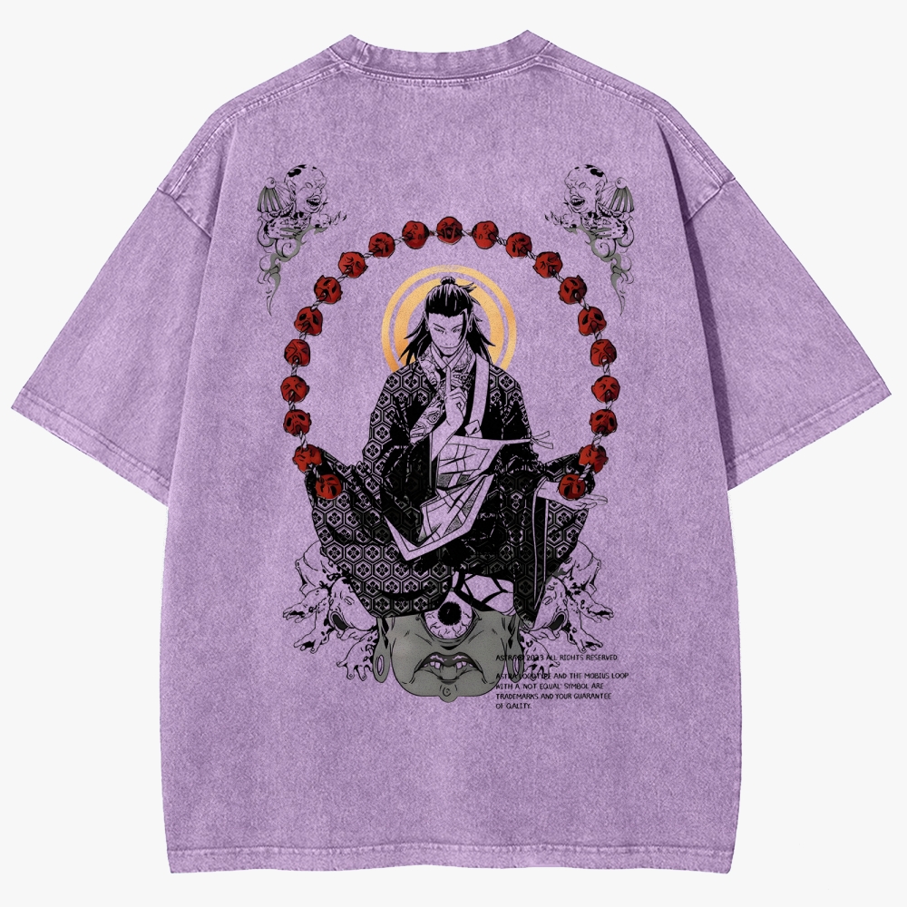 Geto's Cursed Dominion Unisex Fit Washed T-Shirt