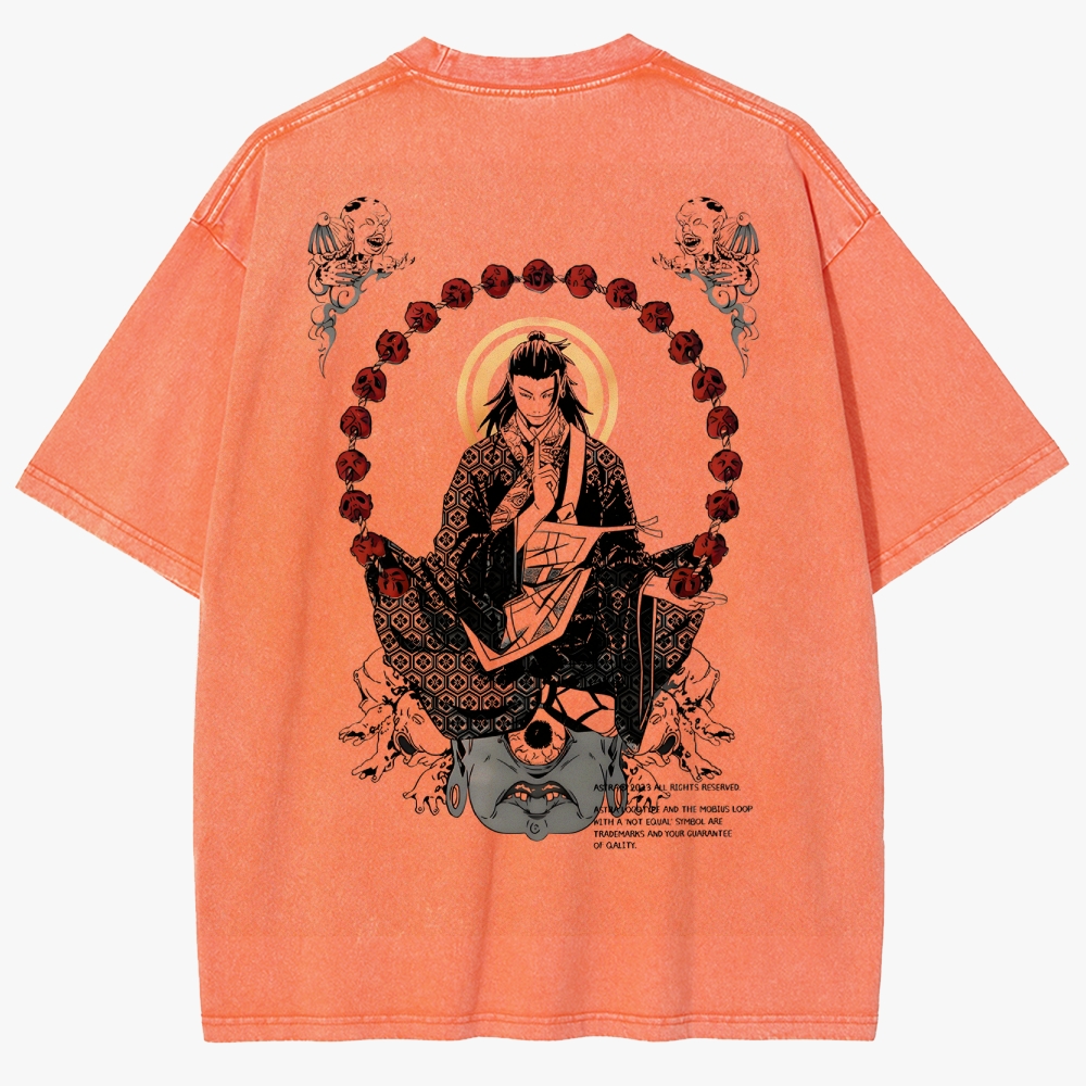 Geto's Cursed Dominion Unisex Fit Washed T-Shirt