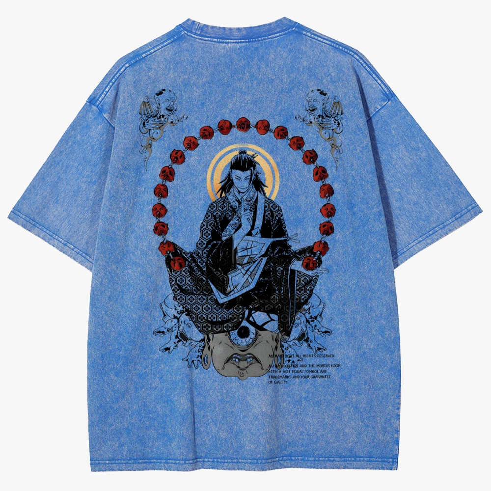 Geto's Cursed Dominion Unisex Fit Washed T-Shirt