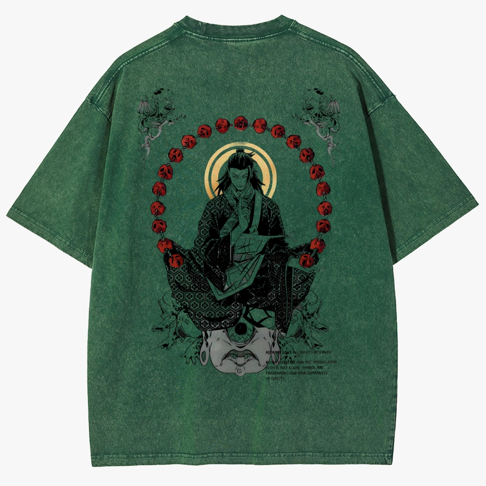 Geto's Cursed Dominion Unisex Fit Washed T-Shirt